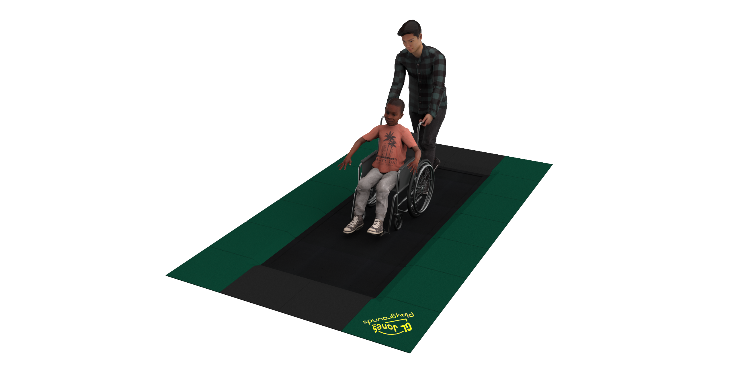 GL Jones Playgrounds - AbilityTrampoline - Wheelchair Trampoline